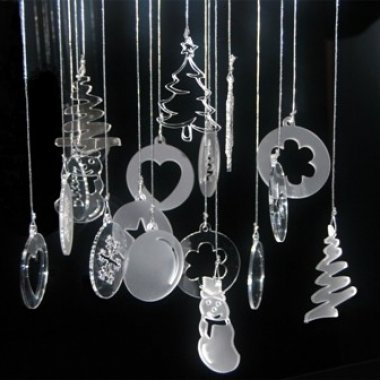 Accessori natalizi in plexiglass